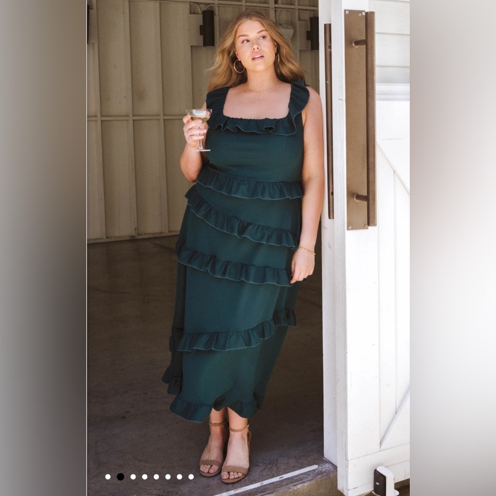 Show Me Your Mumu Greta Dress in Emerald
